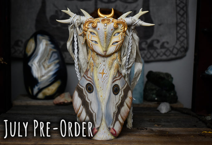 JULY PRE-ORDER - Barn Owl with Emperor Moth Wings - 7