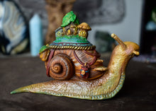 Saddled Faerie Village Snail - 3.5" Sculpture