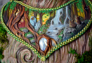 Magic Forest Armor Collar with Moonstone