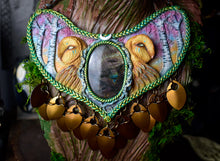 Barn Owl Forest Armor Collar with Labradorite