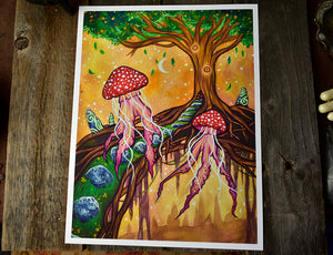 Jellyshroom - 8.5 x 11" Art Print