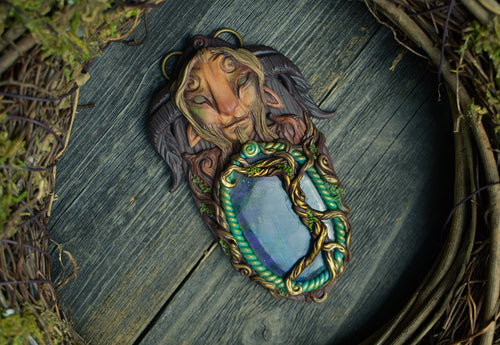 Pan's Labyrinth Labradorite Necklace *Made with broken stone*