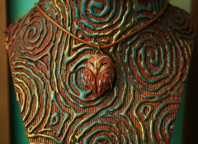 Tawny Owl Necklace [Made-to-Order]