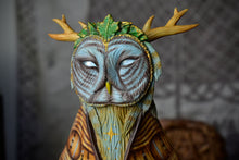 Great Grey Owl Brahmin Moth - 7" Sculpture