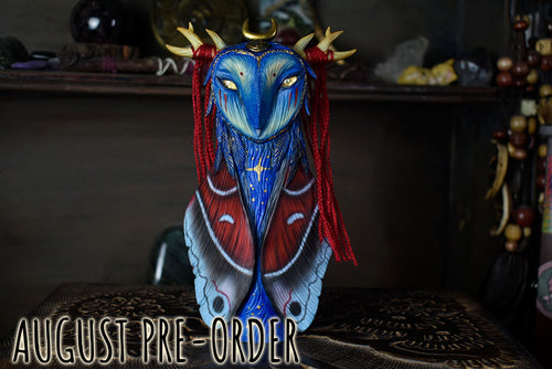 AUGUST PRE-ORDER - Barn Owl with Cecropia Moth Wings - 7