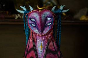 Barn Owl Western Sheepmoth - 7" Sculpture