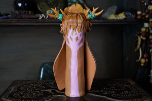 Barn Owl Bunaea Alcinoe Moth - 7" Sculpture