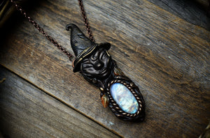 Witch with Moonstone Necklace