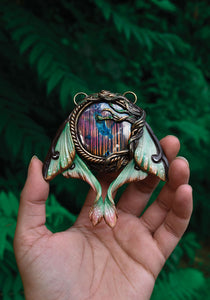 Luna Moth Labradorite Necklace