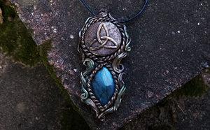 Labradorite Triquetra Forest Necklace