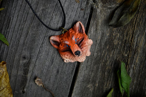 Fox Face Necklace