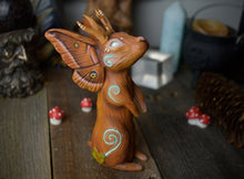 *APRIL PRE-ORDER* Polyphemus Moth Jackalope 5.5" Sculpture