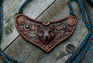 Bear with Azurite Necklace