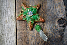 Starfish with Larimar and Quartz Necklace