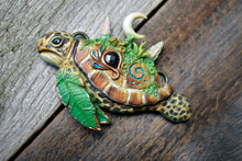 Sea Turtle with Garnet Necklace