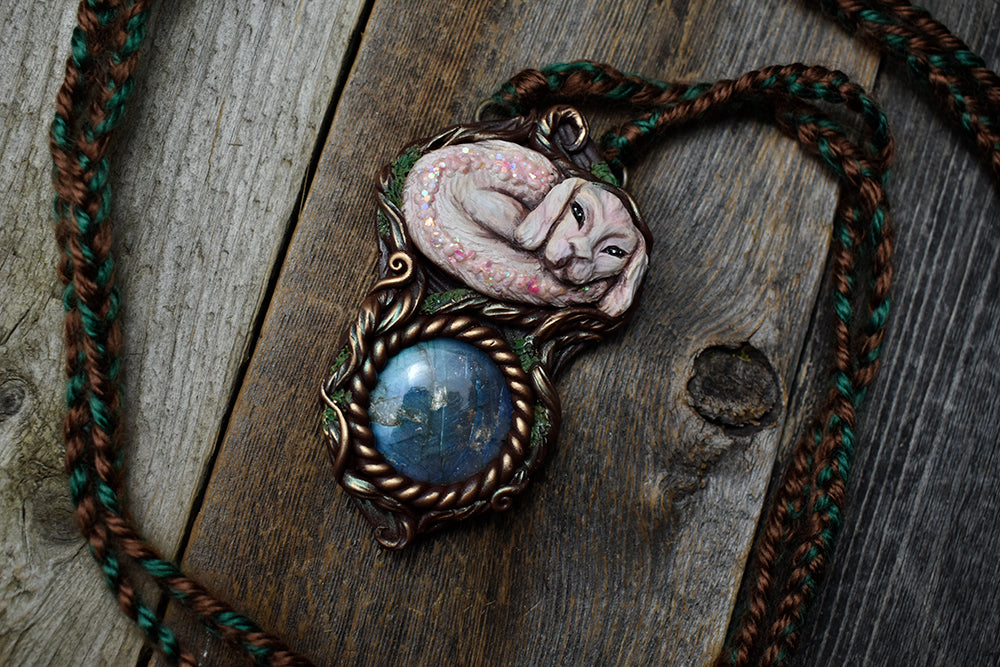 Neverending Story - Falkor with Labradorite Necklace