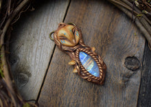 Owl with Moonstone Necklace
