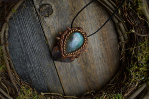 Amethyst with Labradorite Necklace