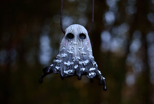 Inky Cap Ghost Necklace