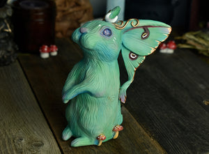 Luna Moth Bunny 5" Sculpture