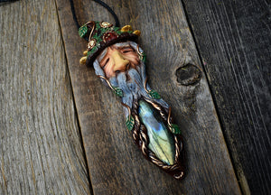 Wizard with Labradorite Necklace