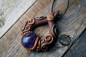 Amethyst with Garnet Necklace