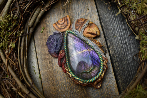 The Dark Crystal - Skeksis and Mystic with Labradorite Necklace