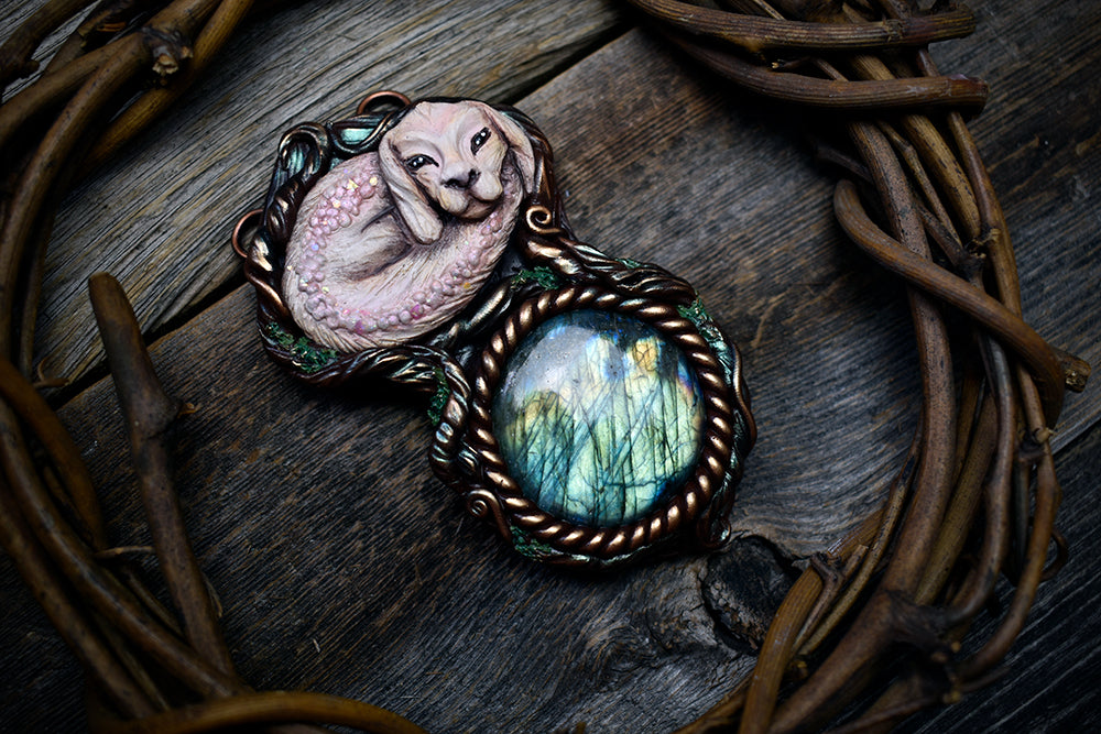 Neverending Story - Falkor with Labradorite Necklace