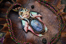 Chinese Moon Moth Faerie with Labradorite Necklace