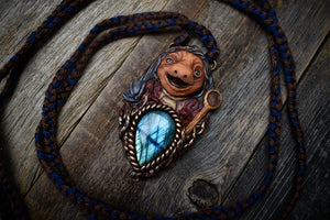 Dark Crystal - Hup with Labradorite Necklace