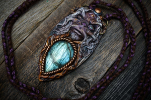 Dark Crystal - Aughra with Labradorite Necklace