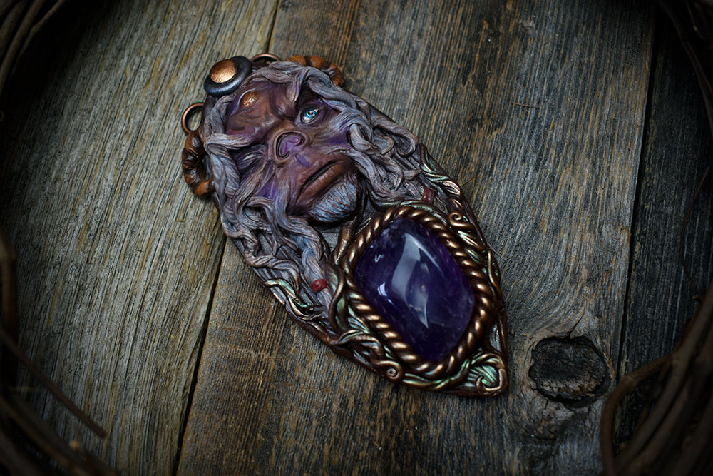 Dark Crystal - Aughra with Amethyst Necklace