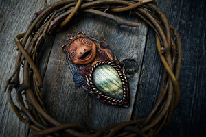 Dark Crystal - Hup with Labradorite Necklace