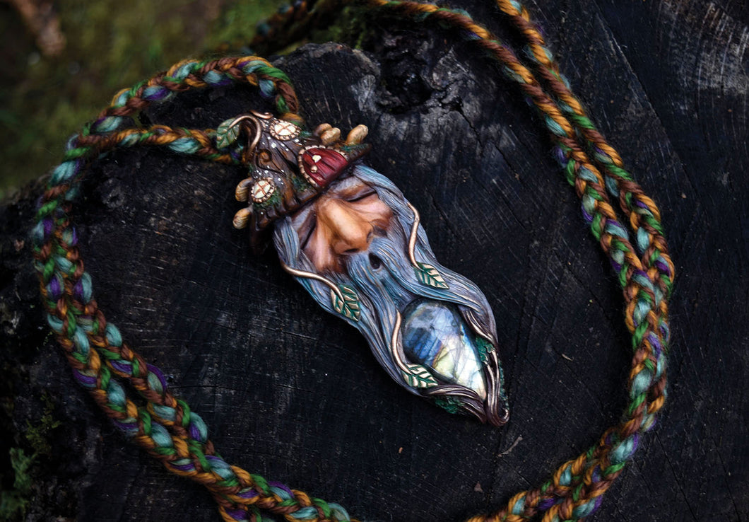 Wizard with Labradorite Necklace