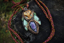 Barn Owl Luna Moth Forest Spirit with Labradorite Necklace