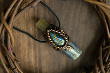 Kyanite with Labradorite and Apatite Necklace
