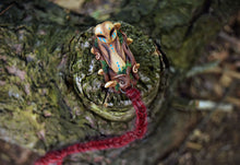 Woodland Owl Dread Bead with Braided Yarn - 8mm diameter hole