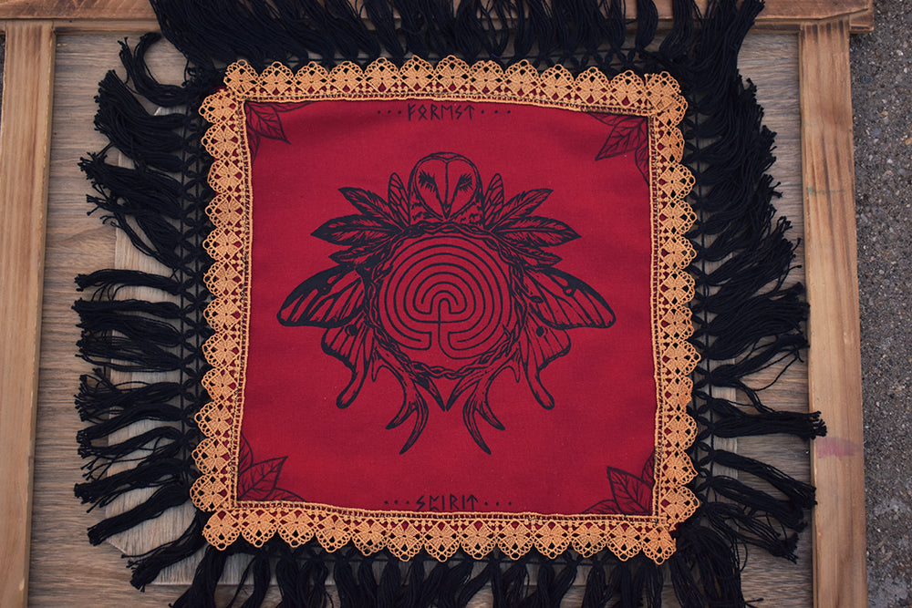 Forest Spirit Altar Cloth - 16 x 17
