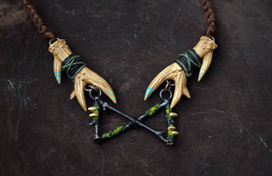 Copper Ashes x MothMagick - Copper Dagaz Twig Rune Necklace