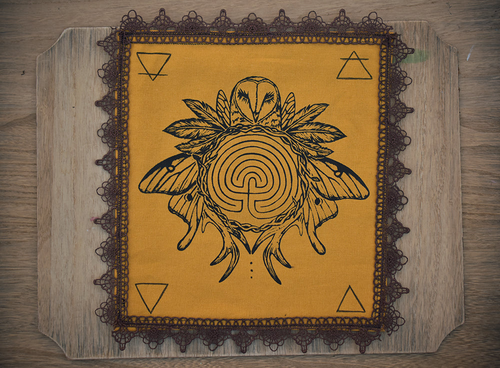 Forest Spirit Altar Cloth - 10.5 x 11