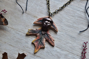 Faux Antler with Amethyst - 2 Piece Torque Necklace