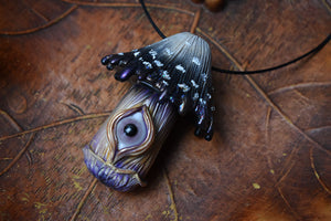 Third Eye Gypsy x MothMagick - Third Eye Inky Cap Mushroom Screw Cap Vial Jar Necklace