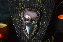 Rose Quartz with Labradorite Necklace