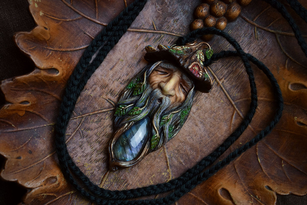 Wizard with Labradorite Necklace