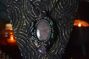 Rose Quartz with Amethyst Necklace