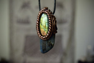 Kyanite with Labradorite Necklace