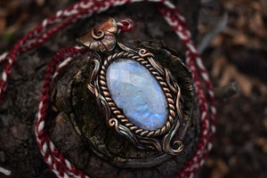 Rose Cut Moonstone Necklace