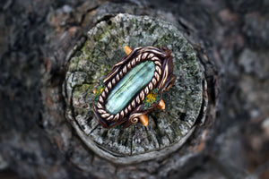 Labradorite Forest Loc Bead - 12mm Hole
