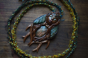 Woodland Woman with Labradorite Necklace
