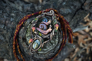 Snail Stack with Labradorite Necklace
